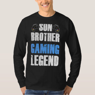 Son Brother Gaming Legend Video Gamer Humor T-shirt