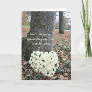 son Carte Sympathy avec Roses