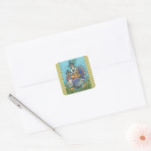SON CHAT N'FITZ SUR THANKSGIVING TURKEY STICKERS (Enveloppe)