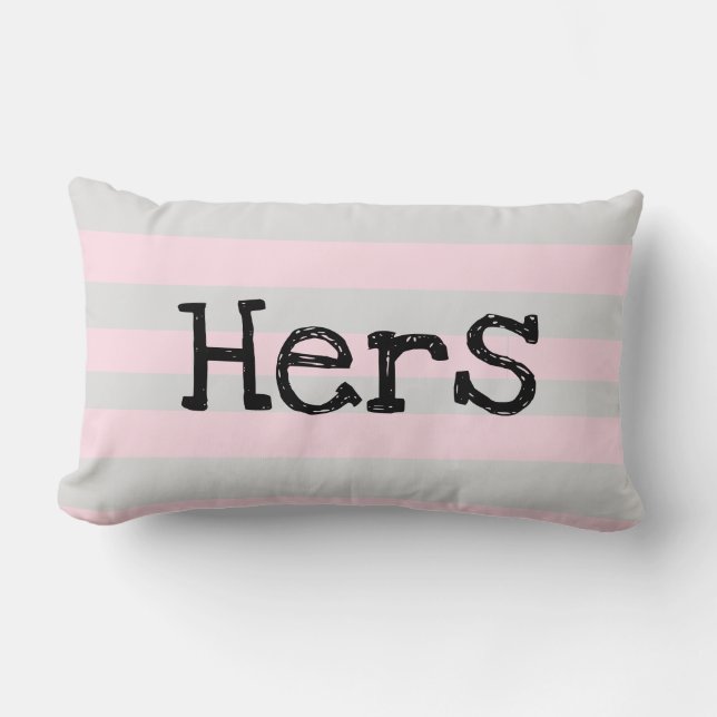 SON coussin pastel rose et gris (Recto)