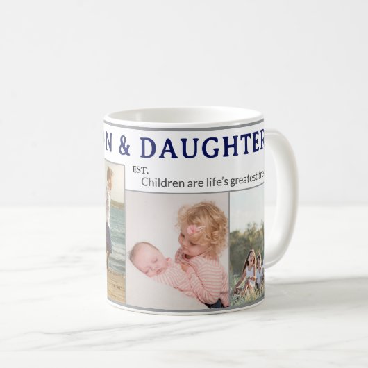 Son & Daughter Personalized Coffee Mug Gift Koffiemok (Voorkant rechts)