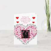 Son de la musique à mon coeur Valentines Carte de  (Devant)