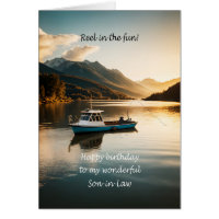 Son en droit Pêche à bord d'un bateau Anniversaire