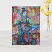 Son et musique II - Carte de voeux (Fleur jaune)