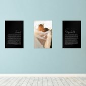 Son et ses Vows Black Arrière - plan Portrait Mari (Parquet)