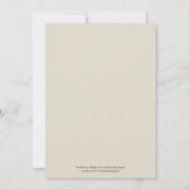 Son et sien invitation de Fête de la mariée (Dos)