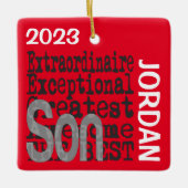 Son Extraordinaire CUSTOM Keramisch Ornament (Voorkant)
