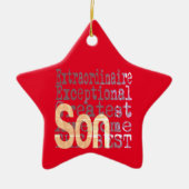 Son Extraordinaire Keramisch Ornament (Voorkant)