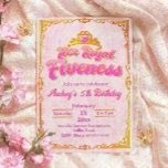 Son fief royal - Girl 5th Birthday Invitation<br><div class="desc">Célébrez l'anniversaire comme une jeune princesse,  cette invitation charmante et fantaisiste pour une fête de 5ème anniversaire,  conçue pour faire de la fille d'anniversaire un sentiment de pourcentage.</div>