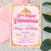 Son fief royal - Girl 5th Birthday Invitation