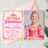 Son fief royal - Girl 5th Birthday Invitation