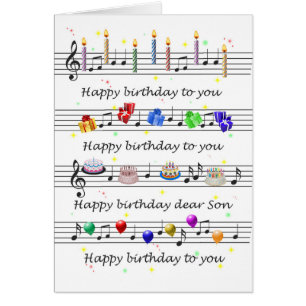 Son Funny Happy Birthday Song Sheet Music