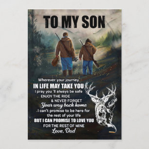 Son Gifts   Brief aan mijn zoontje van papa Kaart