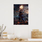 Son Goku Super Saiyan Poster (Keuken)