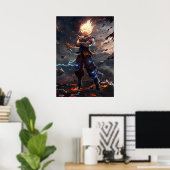 Son Goku Super Saiyan Poster (Thuiskantoor)