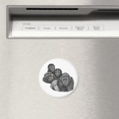 Son Gorilla Magnet By AGE. Gorilla Life Magneet (Insitu (Vaatwasser))