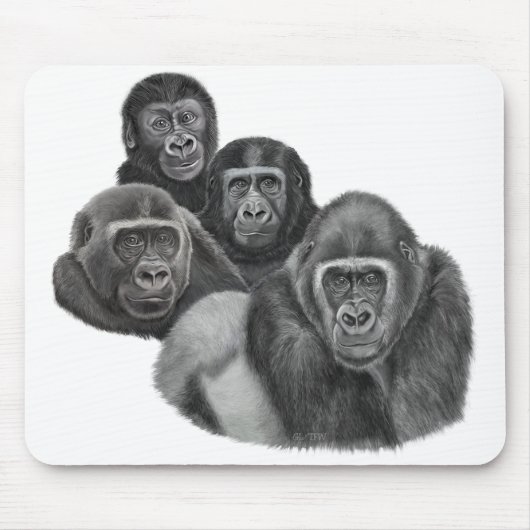 Son Gorilla MousePad By AGE. Gorilla Life GL/TFW Muismat (Voorkant)