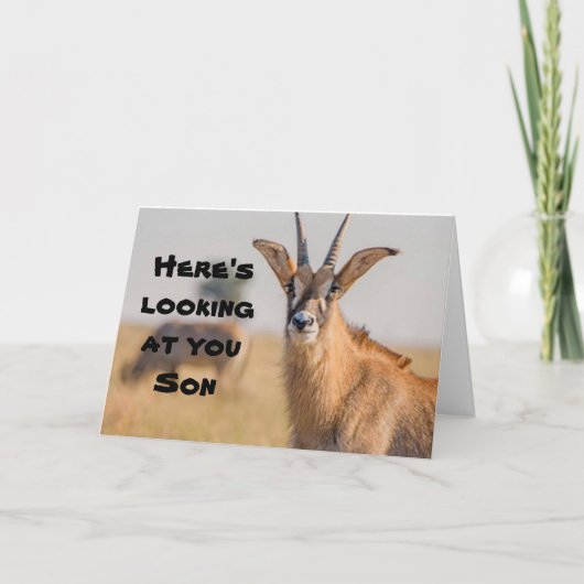 *SON* HIER KIJKT NAAR JE "VADERDAG" WISH KAART (Voorkant)