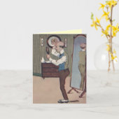 Son Humour d'anniversaire Comic Bald Bald carte Vi (Fleur jaune)