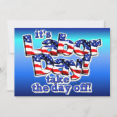 Son invitation à la fête du travail (Devant)