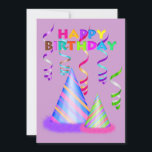 SON INVITATION D'ANNIVERSAIRE CASQUETTE DE MON PAR<br><div class="desc">INVITATION AMUSANTE ET BRILLANTE</div>