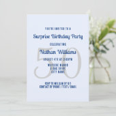 Son invitation de fête d'anniversaire surprise ble (Debout devant)