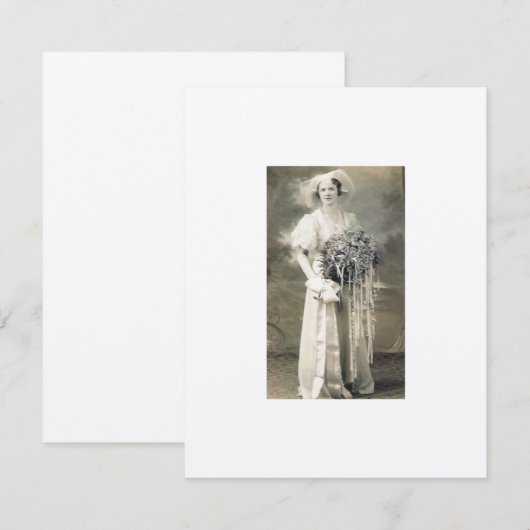 Son invitation de mariage (Devant / Derrière)