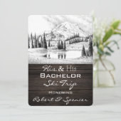 Son invitation de voyage de ski pour enterrement d (Debout devant)