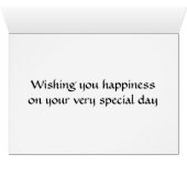 ***SON*** LE JOUR DU MARIAGE" VOUS SOUHAITE LE BON (Intérieur Horizontal (Bas))