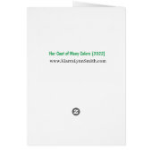 Son manteau de plusieurs couleurs Carte pour notes (Dos)