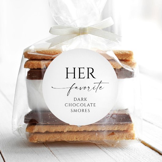 Son Mariage Préféré Faveur Editable Stickers Rond