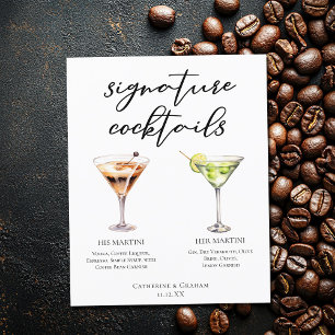 Son Martini Signature Mariage Cocktails Menu