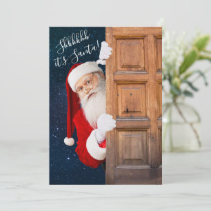 Son nom de carte de vœux de Noël du Père Noël