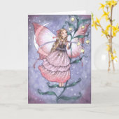 Son Nom Secret - Carte de voeux fée (Fleur jaune)