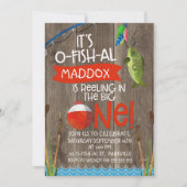 Son O-fish-al 1er Anniversaire Invitation Pour Gar (Devant)