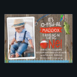 Son O-fish-al Photo1st Anniversaire Invitation Pou<br><div class="desc">Vous cherchez un c'est o-fish-al photo première invitation anniversaire pour votre petit garçon? C'est l'invitation de premier anniversaire o-fish-al est une façon mignonne d'invitation les invités de votre petit à sa fête. Le design est composé d'un poisson vert, d'une canne de pêche, d'un bobard de pêche et d'un peu de...</div>