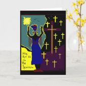 SON OEIL EST SUR LA CARTE DE VOEUX DE MOINEAU (Fleur jaune)