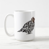 Son oeil est sur le Bruant - Mug de café - 15oz. (Gauche)