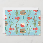 Son Ofish-al ou pêche 1er anniversaire Invitation (Dos)