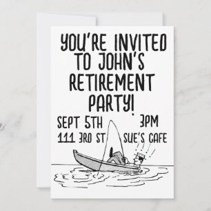 SON PARTI DE RETRAITE INVITATIONS DE PÊCHE PERSONN