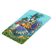 Son Pèlerin N'Fitz Sur Thanksgiving Turkey MAGNET (Côté Gauche)