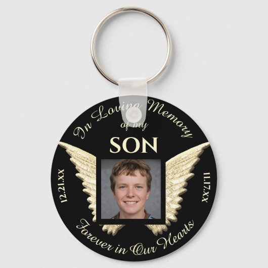 Son Photo Memorial Sleutelhanger (Voorkant)