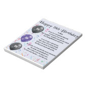 Son Poem 18th Birthday Notitieblok (Gedraaid)