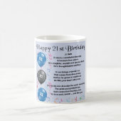 Son Poem - 21st Birthday Design Koffiemok (Center)