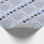 Son Poem - 40th Birthday Design Cadeaupapier (Hoek)