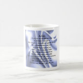 Son Poem Mug - Design bleu (Centre)