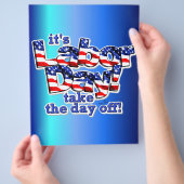 Son prospectus de la Fête du Travail (main)