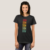 Son Rainbow Text T-shirt (Voorkant volledig)