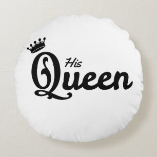 Son Reine et Son Roi Coussin Rond