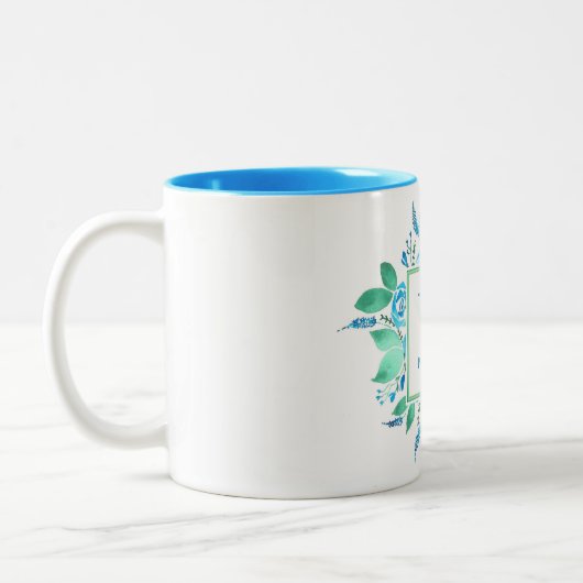 Son Rose préféré Monogramme Mug (Gauche)
